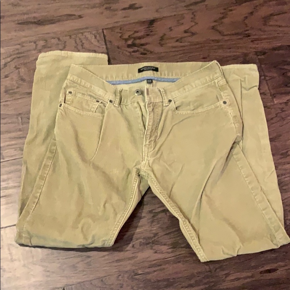 Corduroy khaki men’s pants